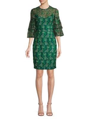 Cooper St Illusion Floral Sheath Dress