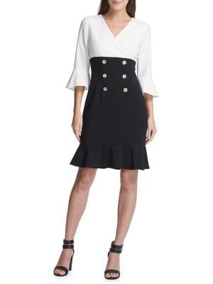 Donna Karan Three-quarter Sheath Dress