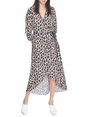 Miss Selfridge Printed Wrap Maxi Dress