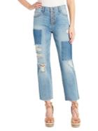 Jessica Simpson High-rise Deconstructed Cropped Jeans