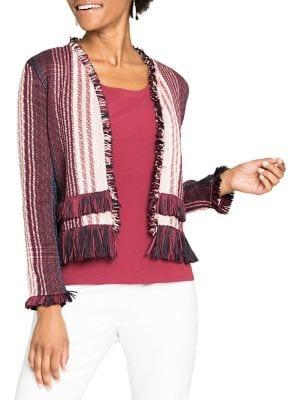 Nic+zoe Petite City Dreams Fringe Jacket