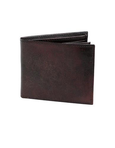Black Brown Nappa Leather Multi-card Passcase Wallet
