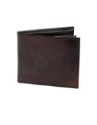 Black Brown Nappa Leather Multi-card Passcase Wallet
