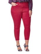 Addition Elle Love And Legend Cropped Skinny-fit Solid Jeans