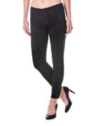 Nicole Miller New York Lace-panel High Rise Skinny Jeans