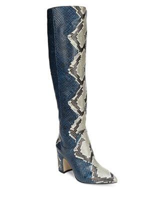 Sam Edelman Hai Snakeskin Knee-high Boots