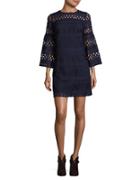 Laundry By Shelli Segal Bell-sleeve Lace Dress