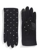 Echo Polka Dot Wool & Cashmere-blend Gloves