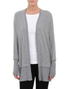Three Dots Knitted Brushed Cardigan