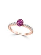 Effy 14k Rose Gold, Diamond & Sapphire Stone Ring
