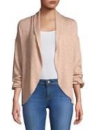 Highline Collective Sparkly Puff-sleeve Cardigan