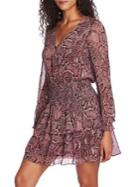 1.state Snake-print A-line Dress