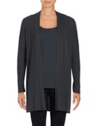 Eileen Fisher Rib-knit Open-front Cardigan