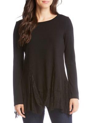 Karen Kane Lace Inset Sweater