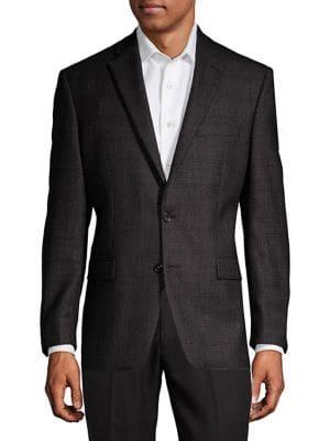 Lauren Ralph Lauren Ultraflex Plaid Wool Blazer