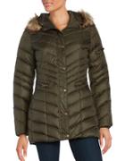 Marc New York Chevron Patterned Down Jacket