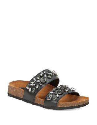 Design Lab Lord & Taylor Mugnana Embellished Leather Sandals