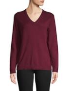 Imnyc Isaac Mizrahi Long Sleeves V Neck Sweater