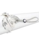 Badgley Mischka Crystal Ring Hand Chain Bracelet