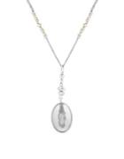 Lucky Brand Chase Crystal Reversible Pendant Necklace