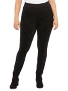 Addition Elle Michel Studio Plus Plus High-rise Faux Suede Leggings