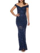 Quiz Sequined Lace Off-the-shoulder Mermaid Gown