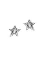 Karl Lagerfeld Mixed Rocky Icons Swarovski Crystal And Crystal Star Stud Earrings