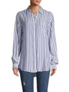 Philosophy Apparel Striped Button-front Blouse
