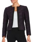 Tahari Arthur S. Levine Petite Embellished Tweed Jacket