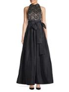 Eliza J Floral Pleated Gown