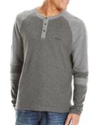 Bench. Long Sleeve Waffle Henley Tee