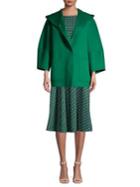 Weekend Max Mara Hooded Wool Overcoat