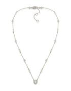 Lauren Ralph Lauren Headlines Faux Pearl & Cubic Zirconia Hexagonal Pendant Necklace