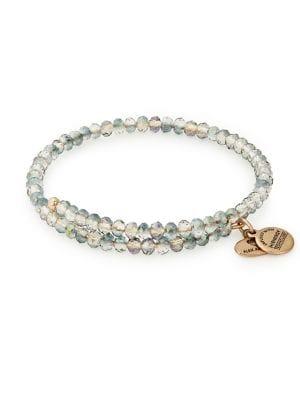 Alex And Ani Icy Mirage Brilliance Wrap Beaded Bracelet