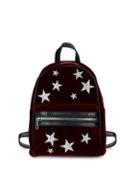 Design Lab Star Rhinestone Velvet Backpack