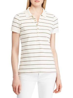 Lauren Ralph Lauren Straight-fit Striped Stretch Polo