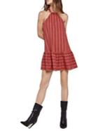 Bcbgeneration Double Striped A-line Halter Mini Dress