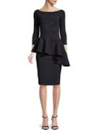 Chiara Boni La Petite Robe Peplum Bodycon Dress