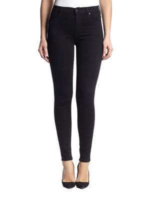 Hudson Jeans Barbara High-rise Coated Skinny Jeans