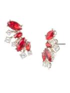 Givenchy Goldplated And Crystal Cluster Earrings