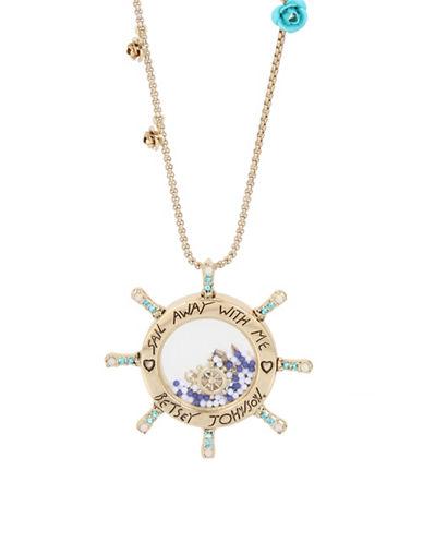 Betsey Johnson Anchors Away Charm Pendant Necklace
