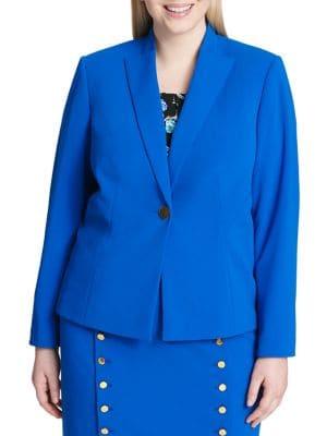 Calvin Klein Plus Classic Notch Lapel Jacket