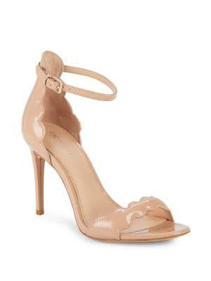 Rachel Zoe Ava Scalloped Patent Leather Sandals