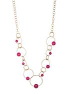 Trina Turk Hollywood Hills Reconstituted Pink Agate Link Necklace