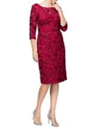 Alex Evenings Rose Shift Dress