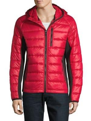 Guess Raglan-sleeve Quilted Hoodie