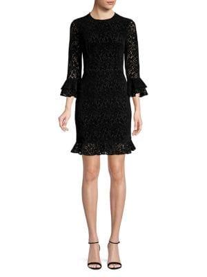 Cooper St Orchid Ruffled Lace Dress
