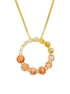 Lord & Taylor 14k Yellow Goldplated Sterling Silver & Crystal Open Circle Necklace