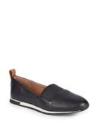 Gentle Souls By Kenneth Cole Luca Ruffle Leather Slip-on Sneakers