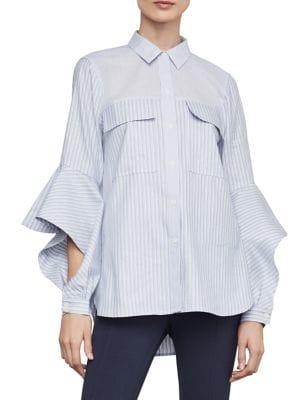 Bcbgmaxazria Mixed Stripe Cotton Shirt